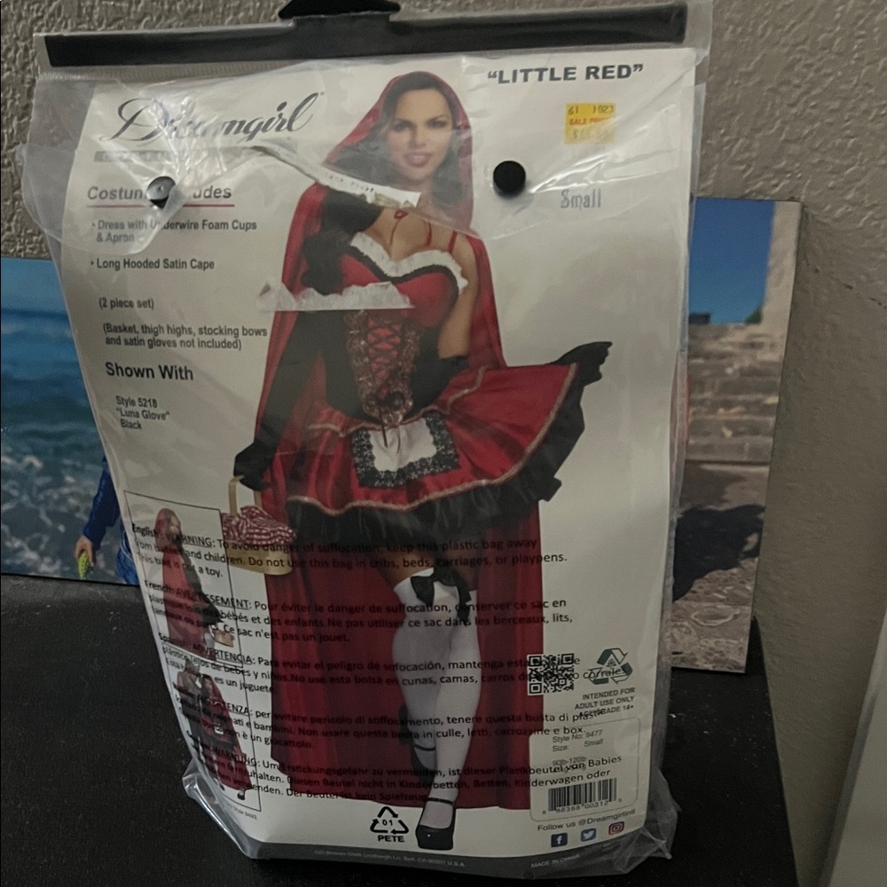 Dreamgirl Little Red Kids Costume - Red and Black
